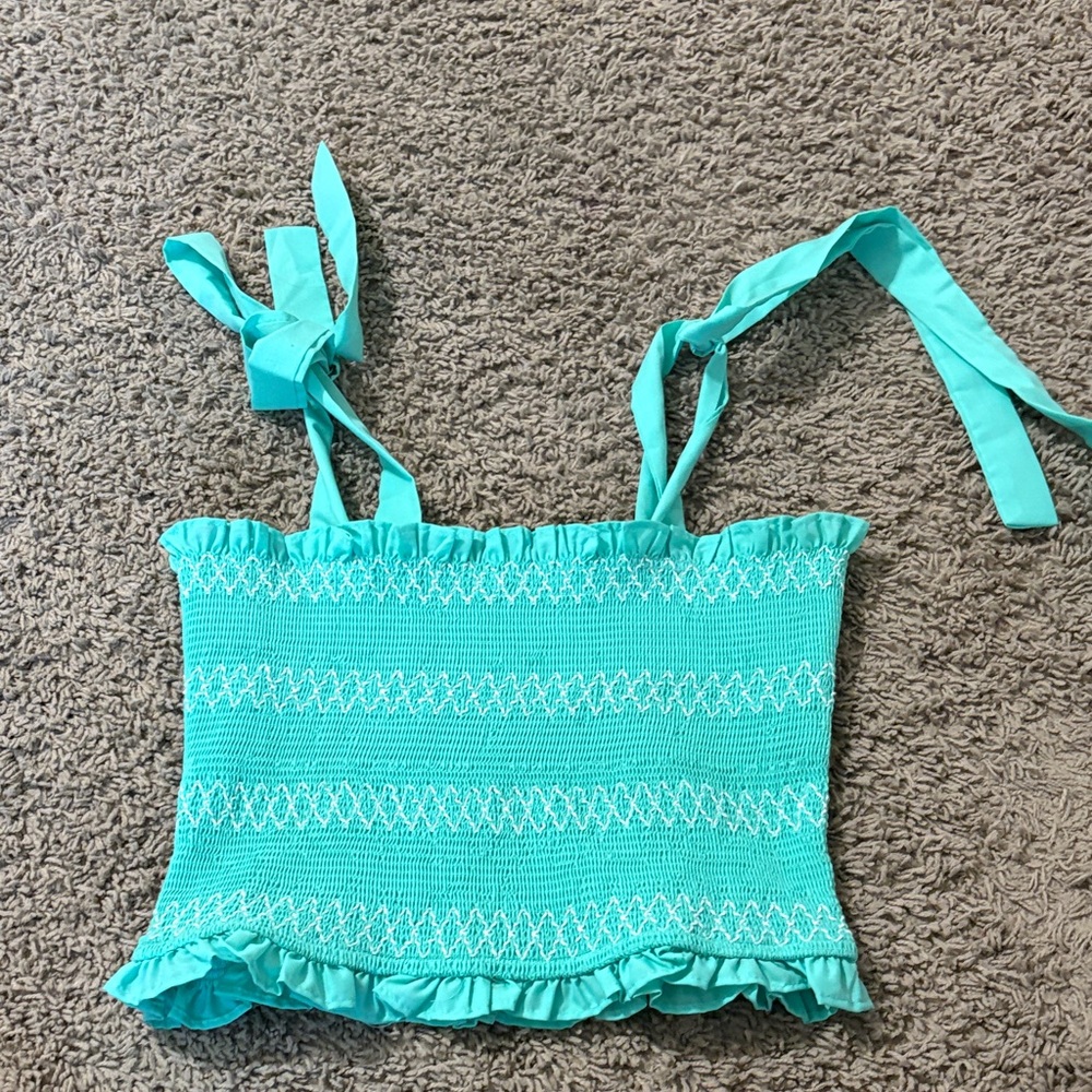 DO+BE Turquoise Crop Top never worn!